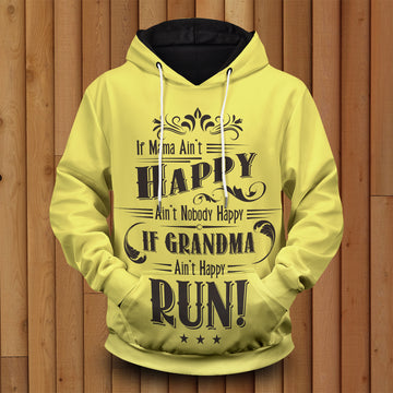 Mama Grandma ain't happy Unisex Pullover Hoodie