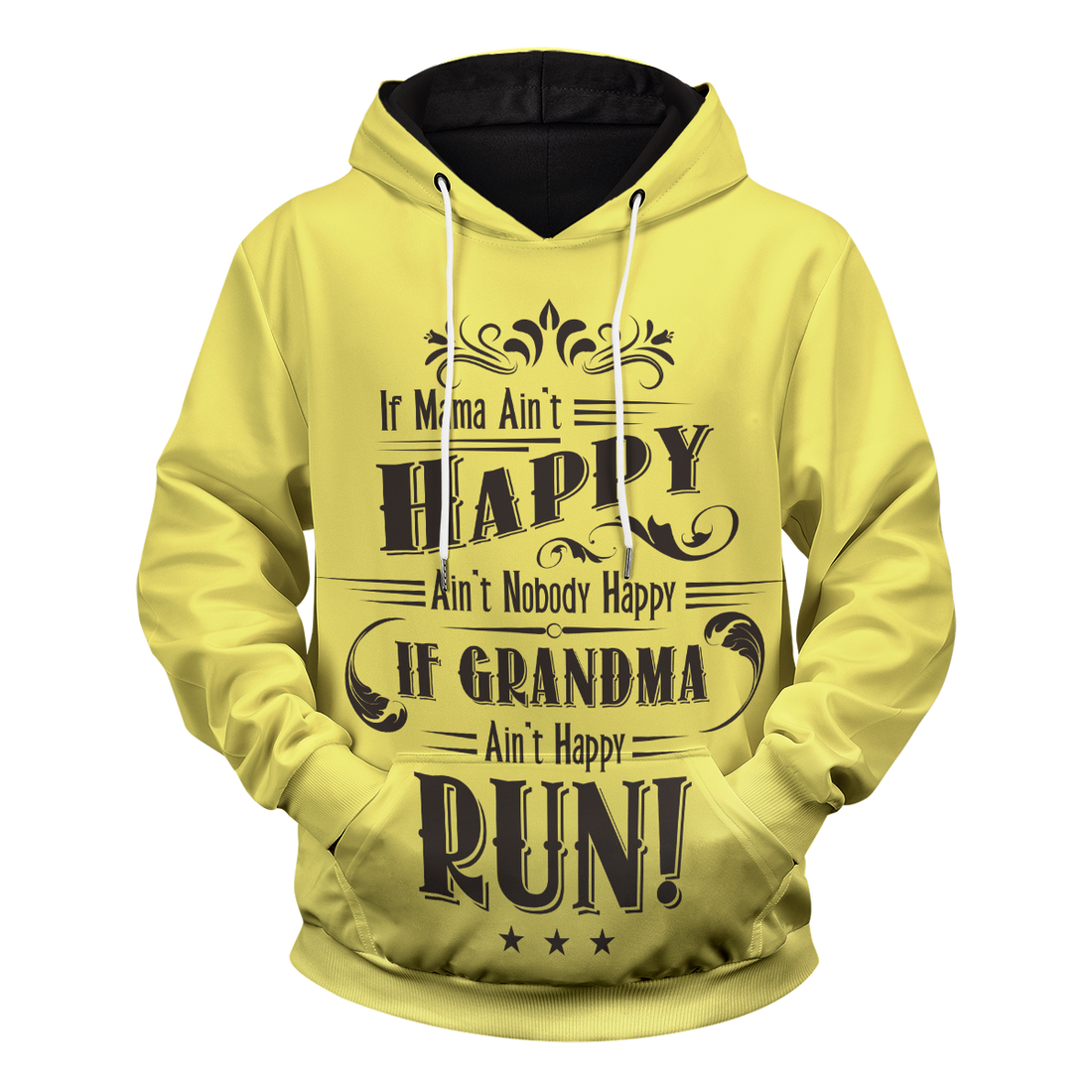 Mama Grandma ain't happy Unisex Pullover Hoodie