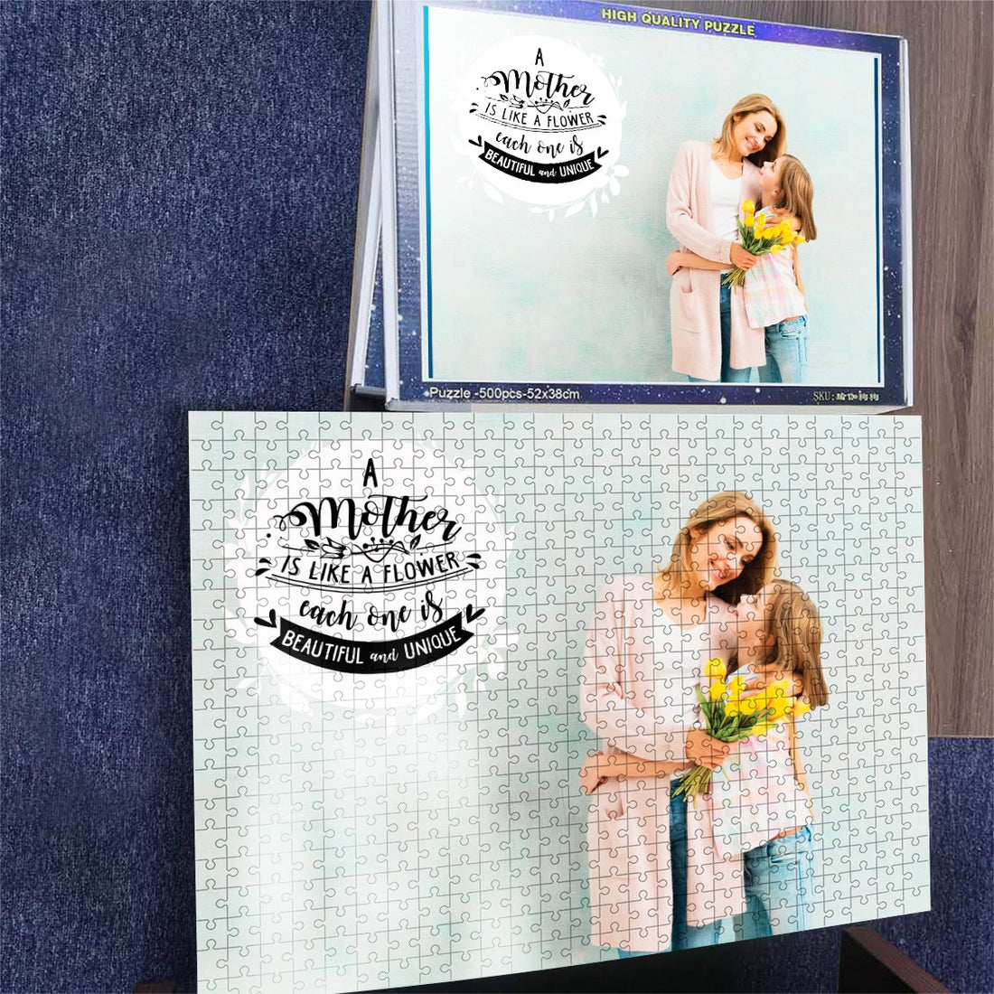 Customized Mother's Flower Puzzle