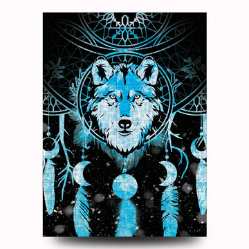 Winter Wolf Dream Catcher Puzzle