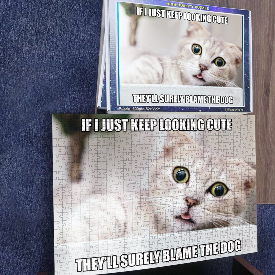 Customized Your Cat's Meme Puzzle