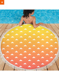 Fandomaniax - Cozy Zenitsu Round Beach Towel