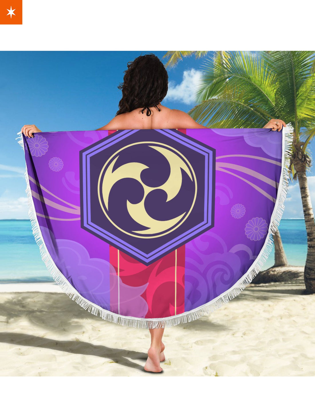 Fandomaniax - Raiden Shogun Season Round Beach Towel