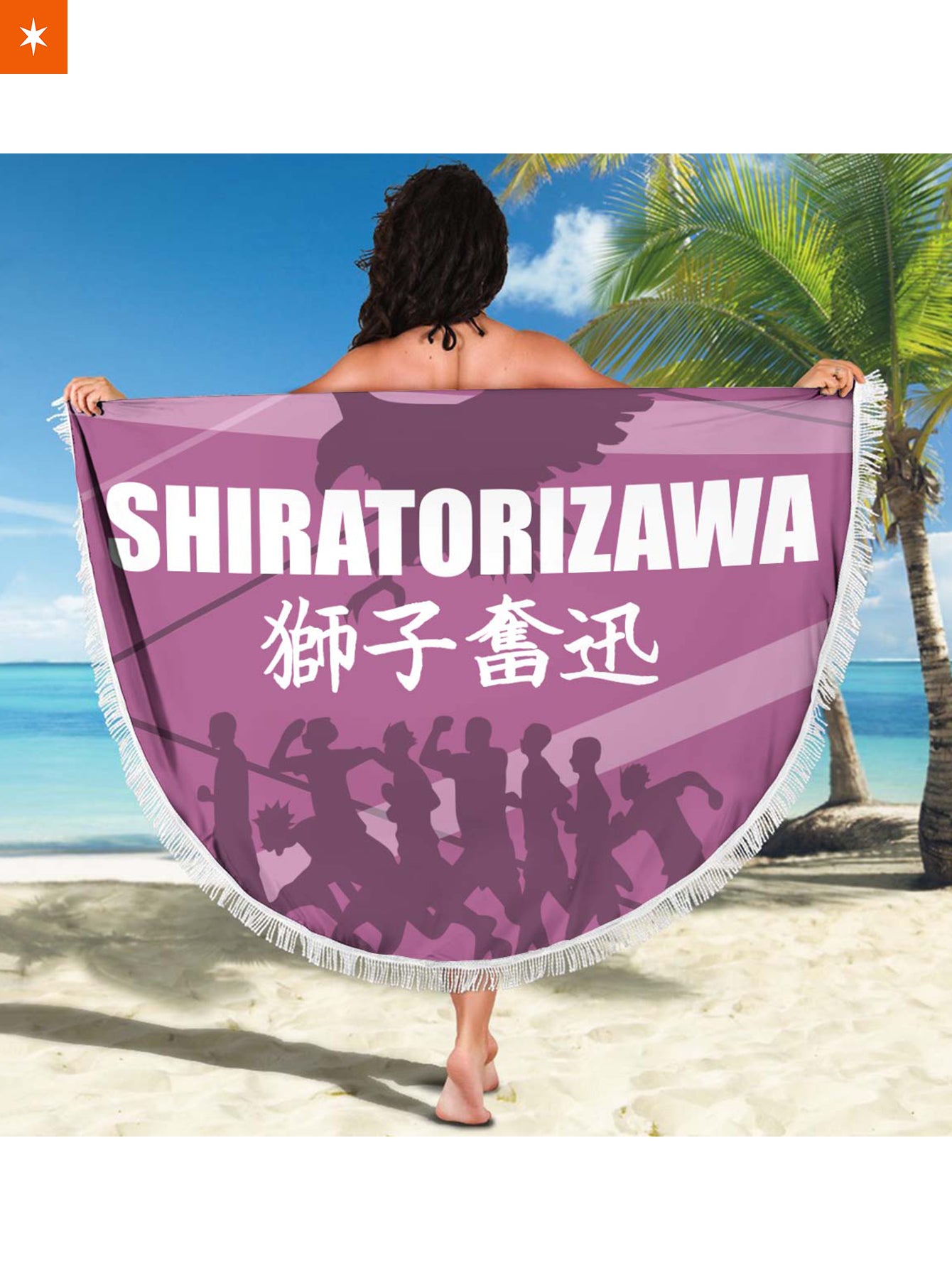 Fandomaniax - Shiratorizawa Season Round Beach Towel