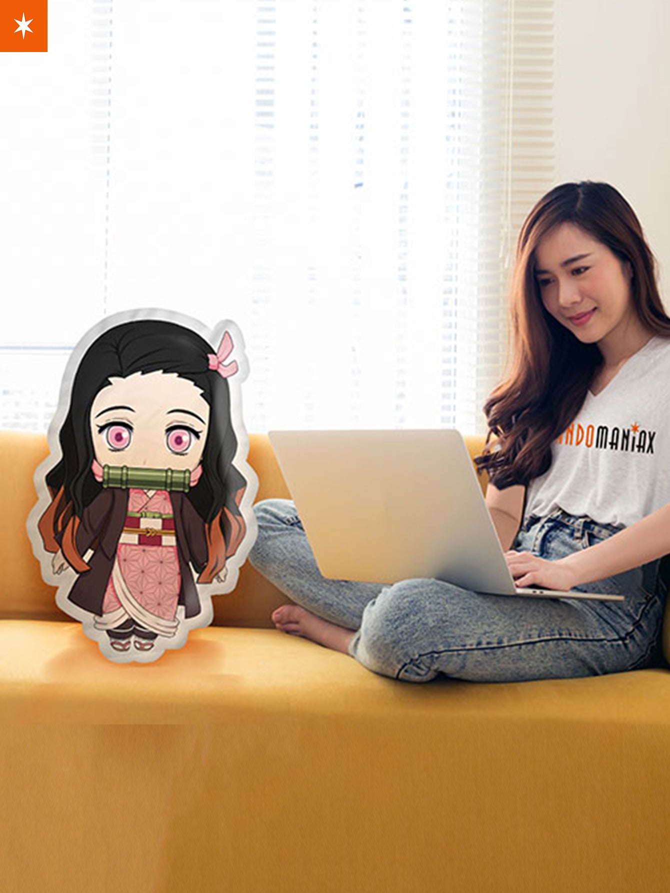 Fandomaniax - Fun Nezuko Shaped Pillow