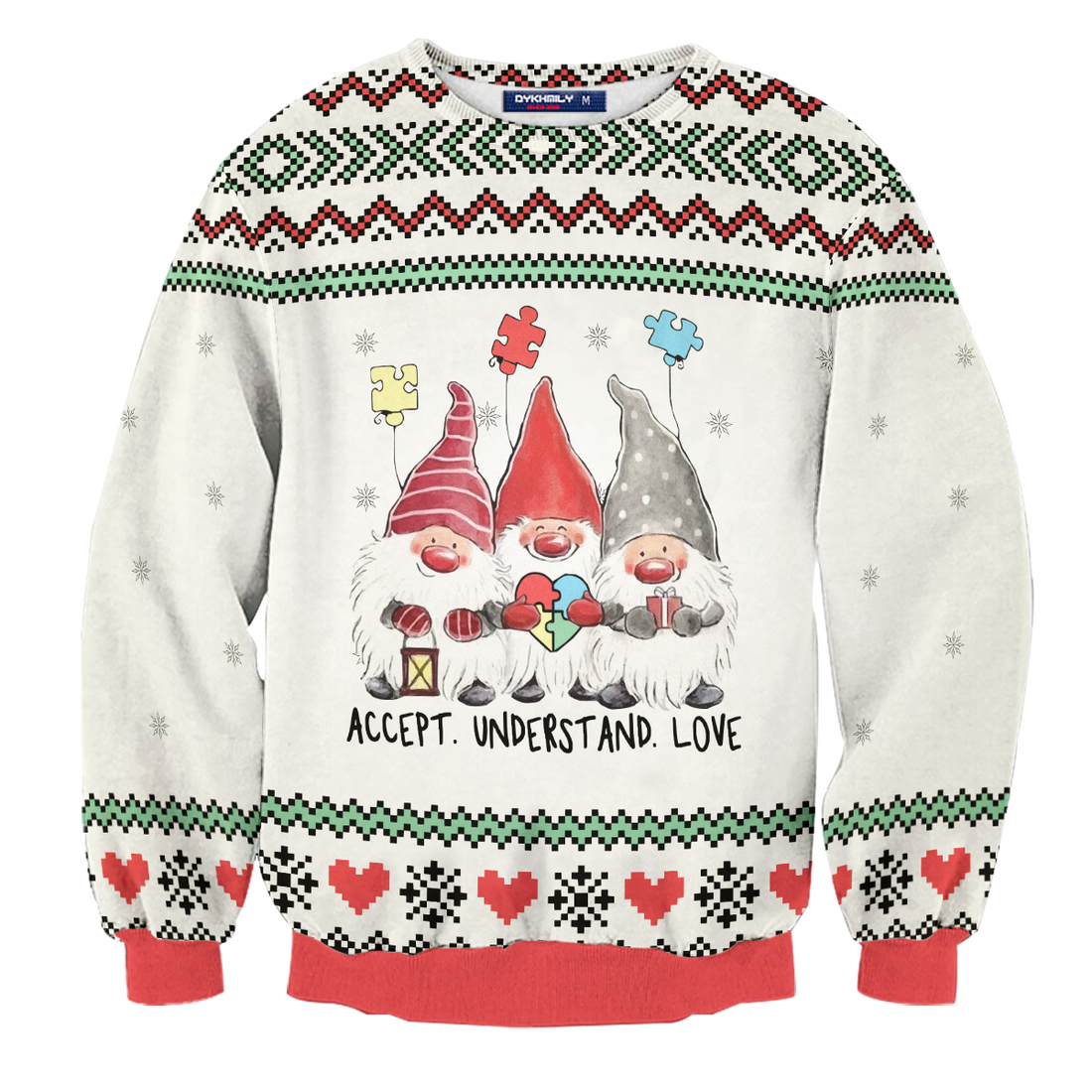 Accept Understand Love Unisex Wool Sweater