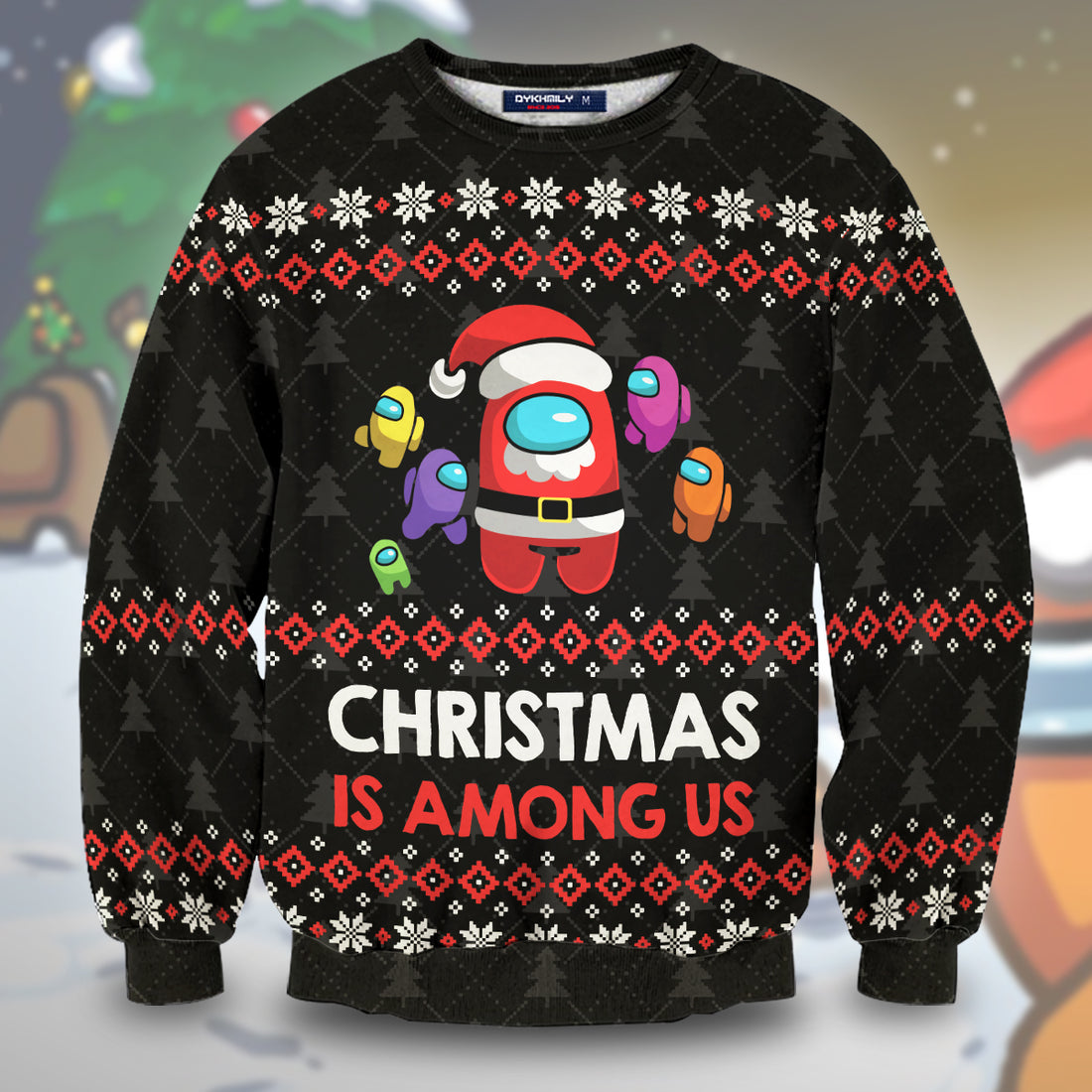 Christmas is Among Us Unisex Wool Sweater