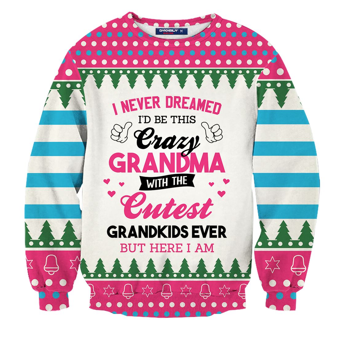 Crazy Grandma Unisex Wool Sweater