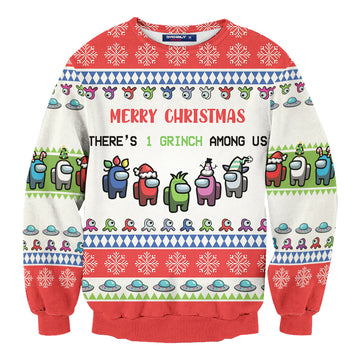 Grinch among us Unisex Wool Sweater