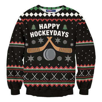 Happy Hockeydays Unisex Wool Sweater