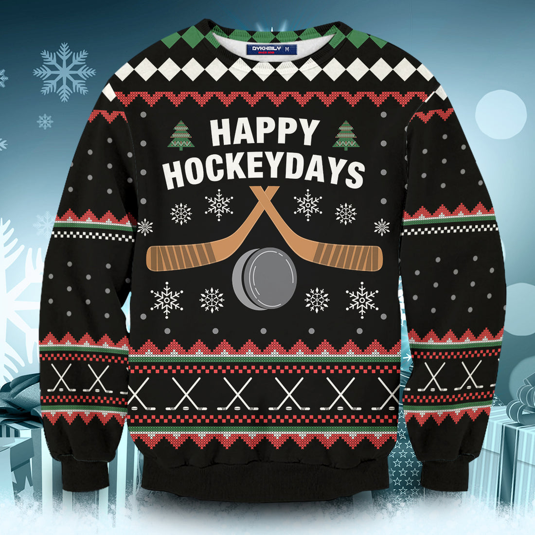 Happy Hockeydays Unisex Wool Sweater