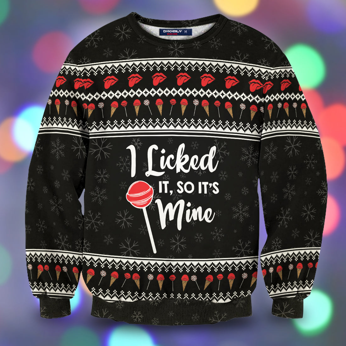 I Licked It's Mine Unisex Wool Sweater