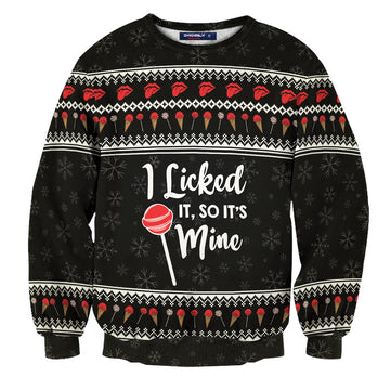 I Licked It's Mine Unisex Wool Sweater