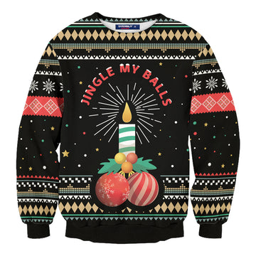 Jingle Balls Unisex Wool Sweater