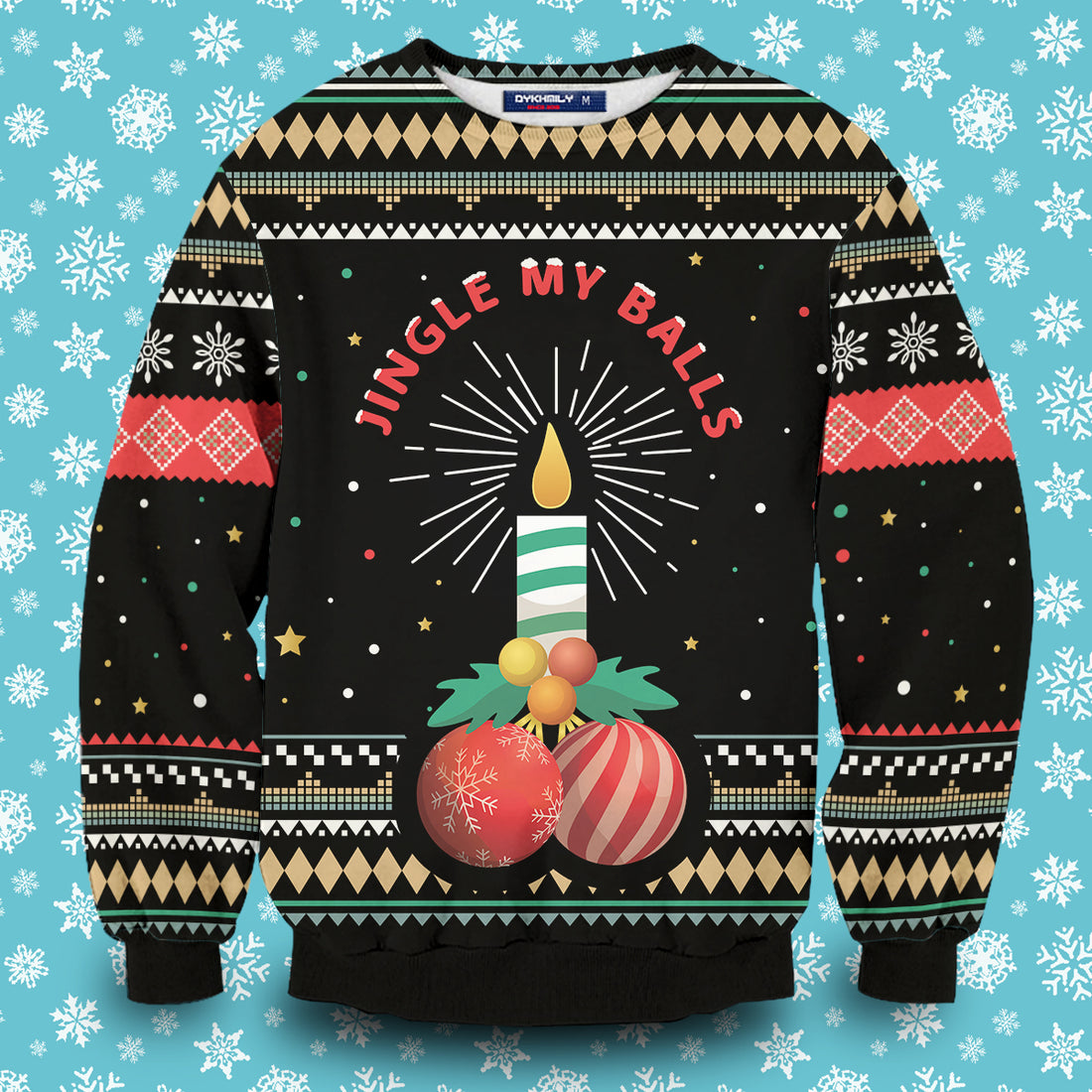 Jingle Balls Unisex Wool Sweater