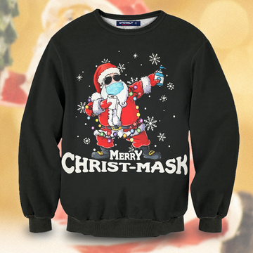 Merry Christmask Unisex Wool Sweater