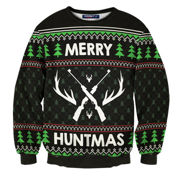 Merry Huntmas Unisex Wool Sweater