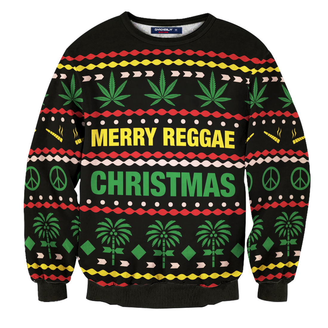 Merry Reggae Christmas Unisex Wool Sweater