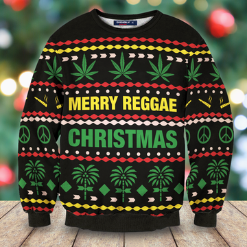 Merry Reggae Christmas Unisex Wool Sweater