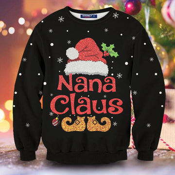 Nana Claus Unisex Wool Sweater