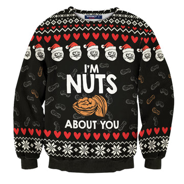 Nuts About You Unisex Wool Sweater