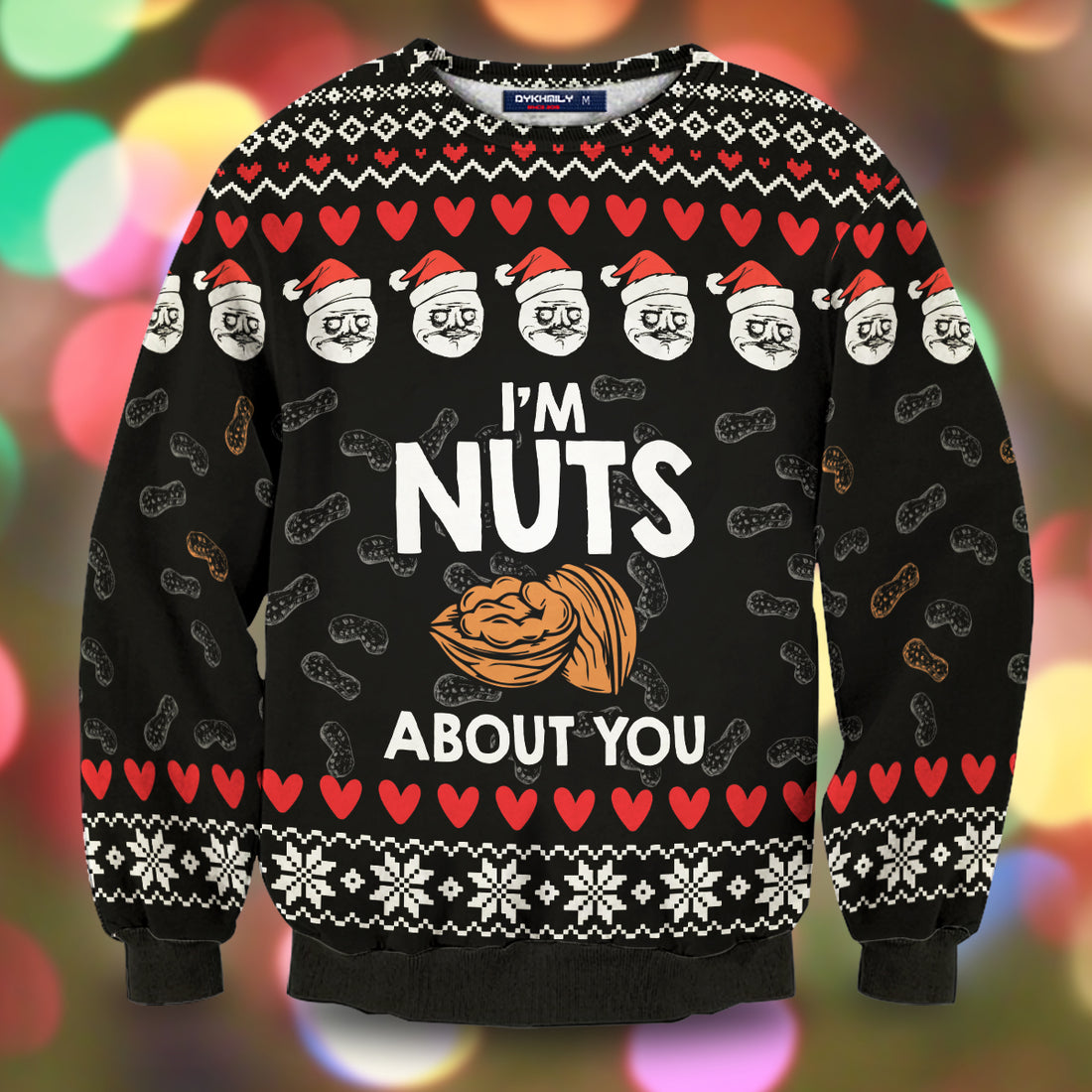 Nuts About You Unisex Wool Sweater