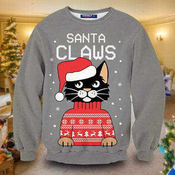 Santa Claws Unisex Wool Sweater