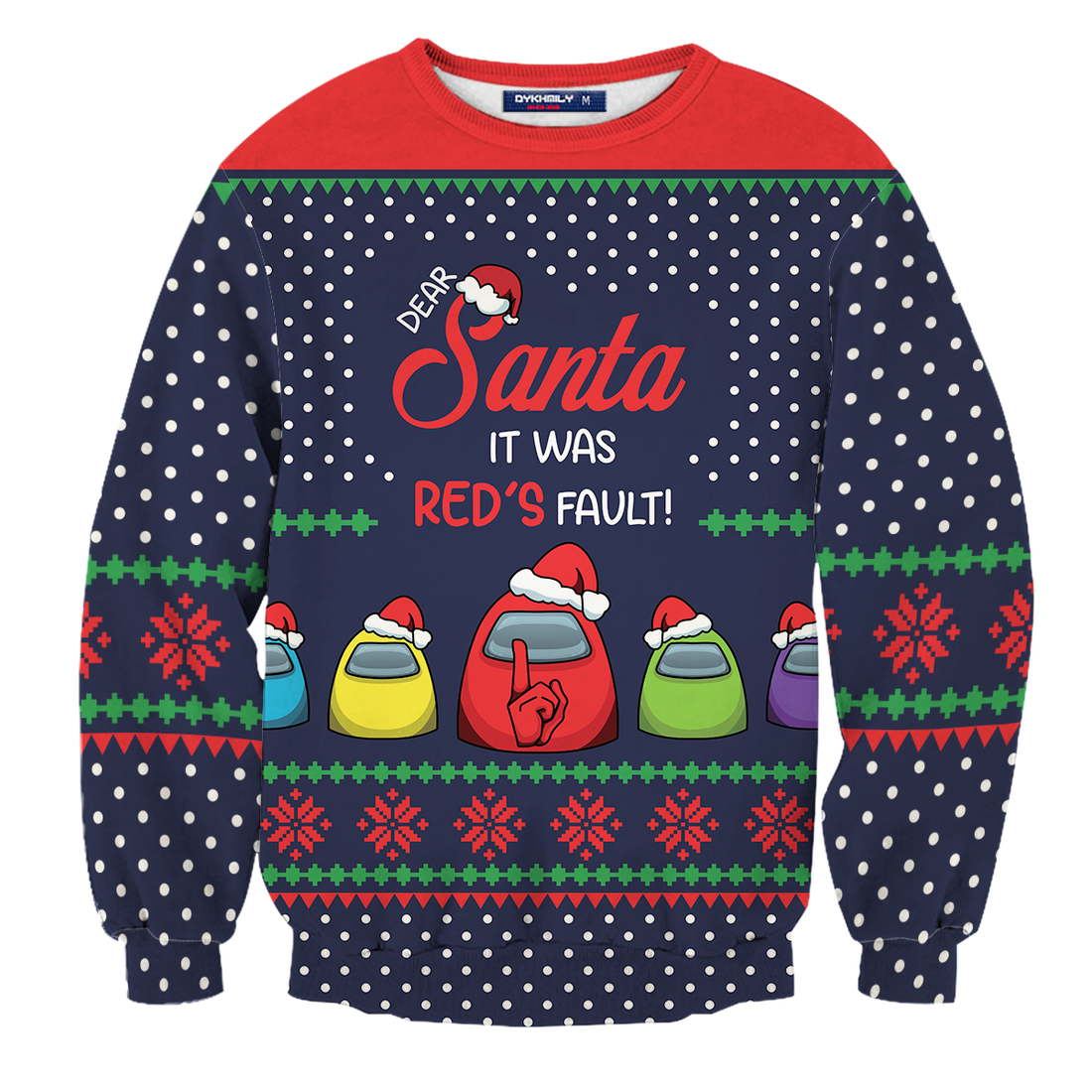 Santa It Was Red Unisex Wool Sweater