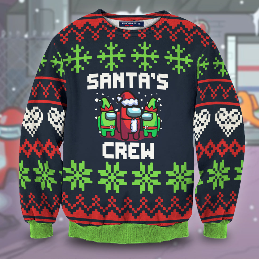 Santa's Crew Unisex Wool Sweater