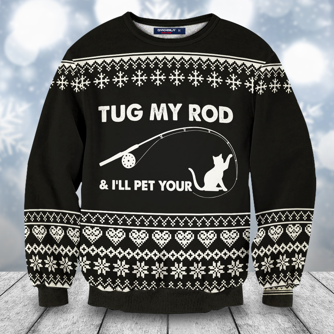 Tug My Rod Unisex Wool Sweater