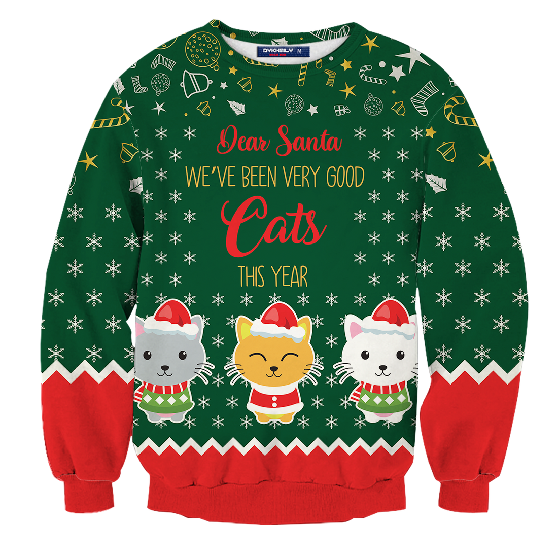 We've Been very good Cats This Year Unisex Wool Sweater