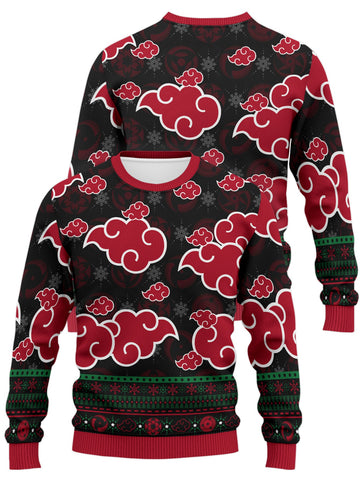 Fandomaniax - Akatsuki Sharingan Unisex Wool Sweater