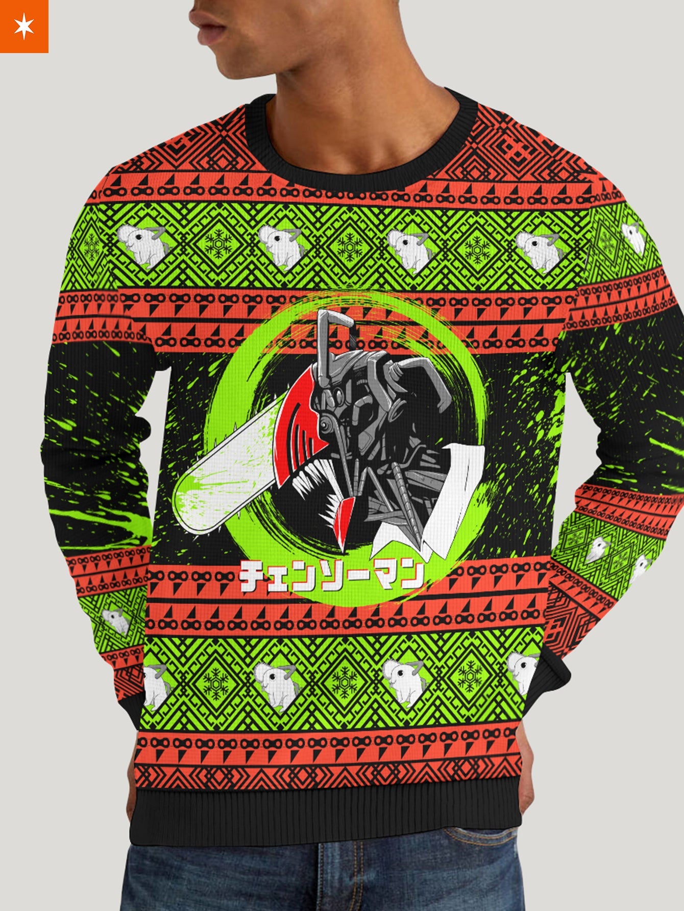 Fandomaniax - Chainsawman Xmas Unisex Wool Sweater