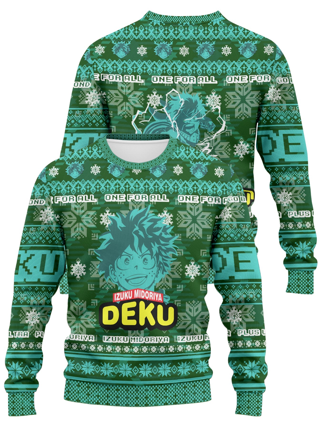 Fandomaniax - Deku Xmas Unisex Wool Sweater