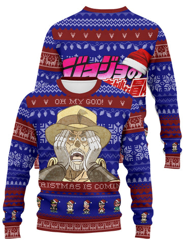 Fandomaniax - Jojo Xmas Coming Unisex Wool Sweater