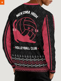 Fandomaniax - Nekoma Jersey Christmas Unisex Wool Sweater