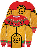 Fandomaniax - Nine Tails Christmas Chakra Unisex Wool Sweater