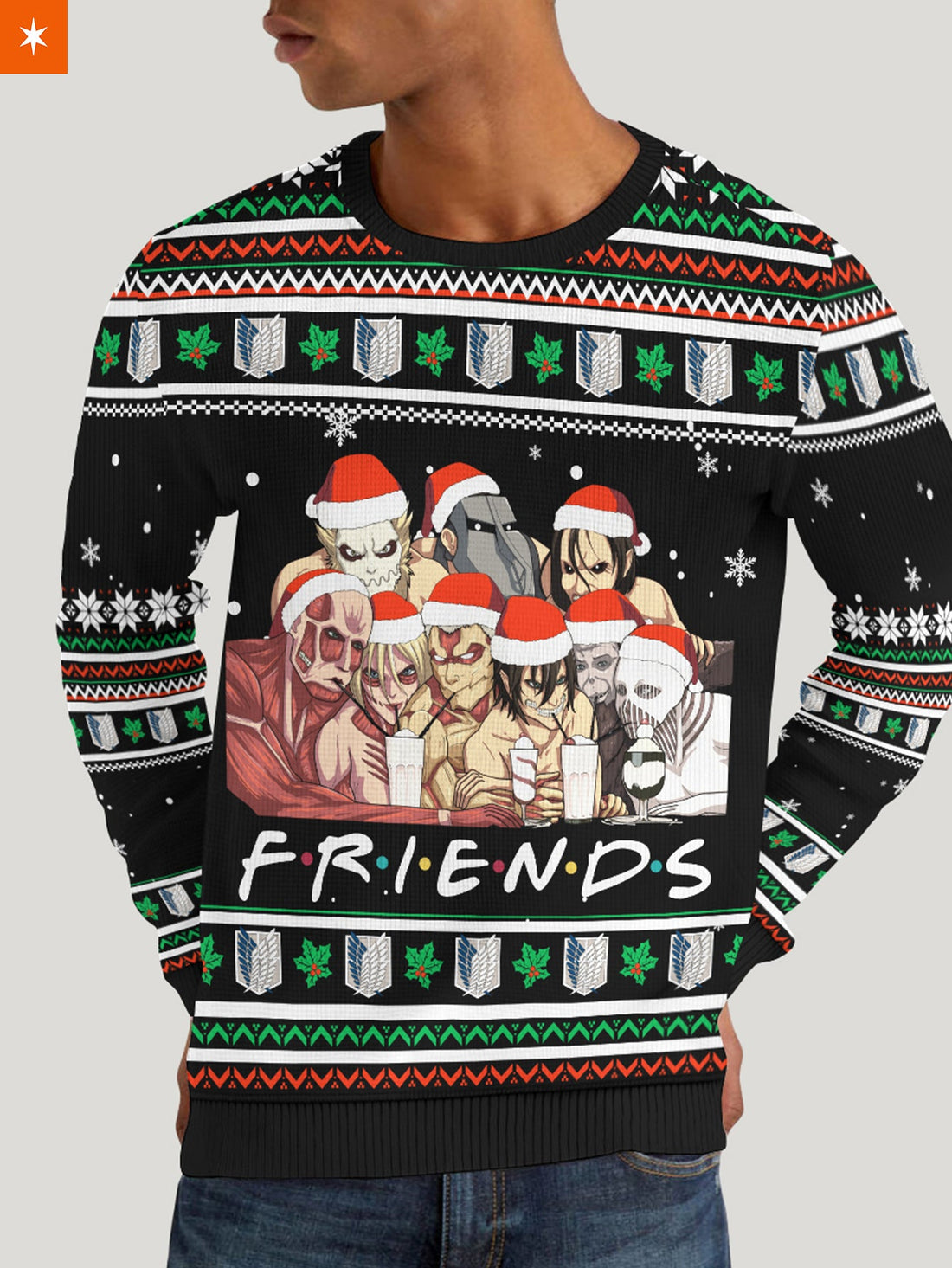 Fandomaniax - Nine Titans Friends Unisex Wool Sweater