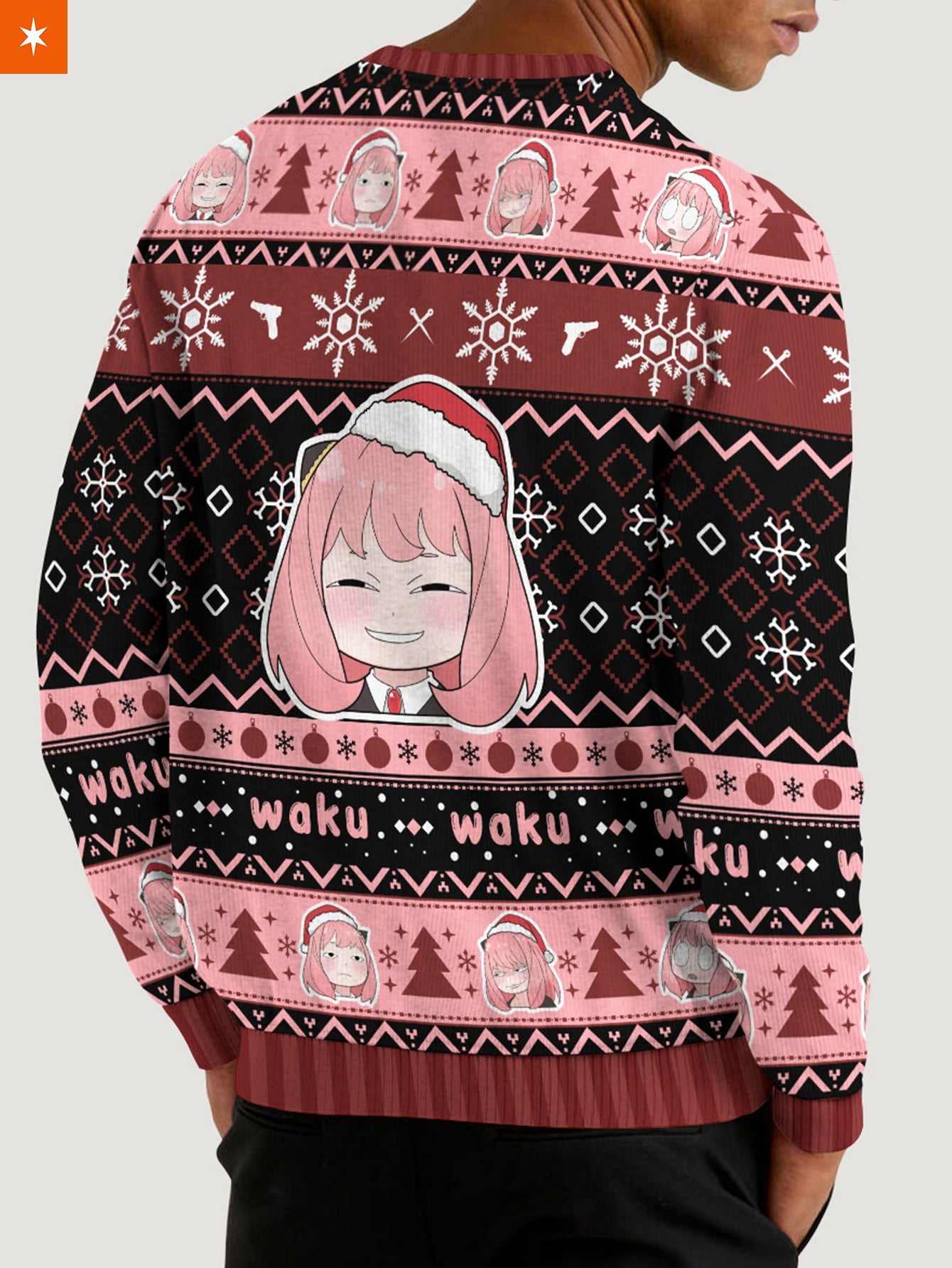 Fandomaniax - [Buy 1 Get 1 SALE] Silly Anya Xmas Unisex Wool Sweater