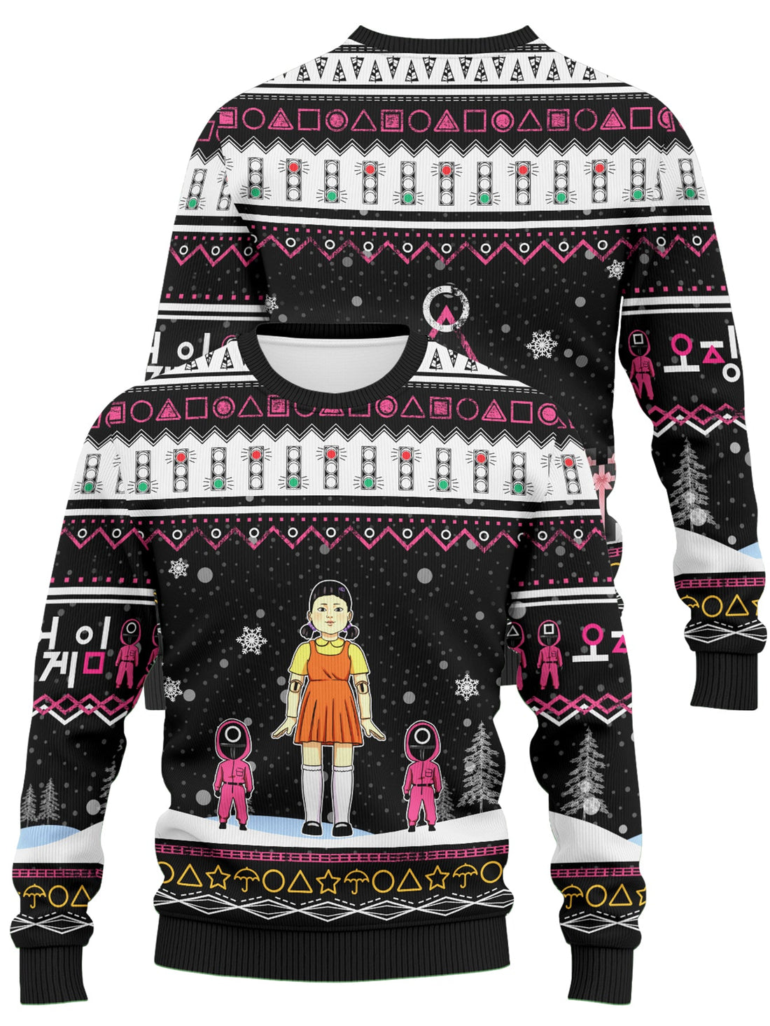 Fandomaniax - Squid Game Xmas Unisex Wool Sweater