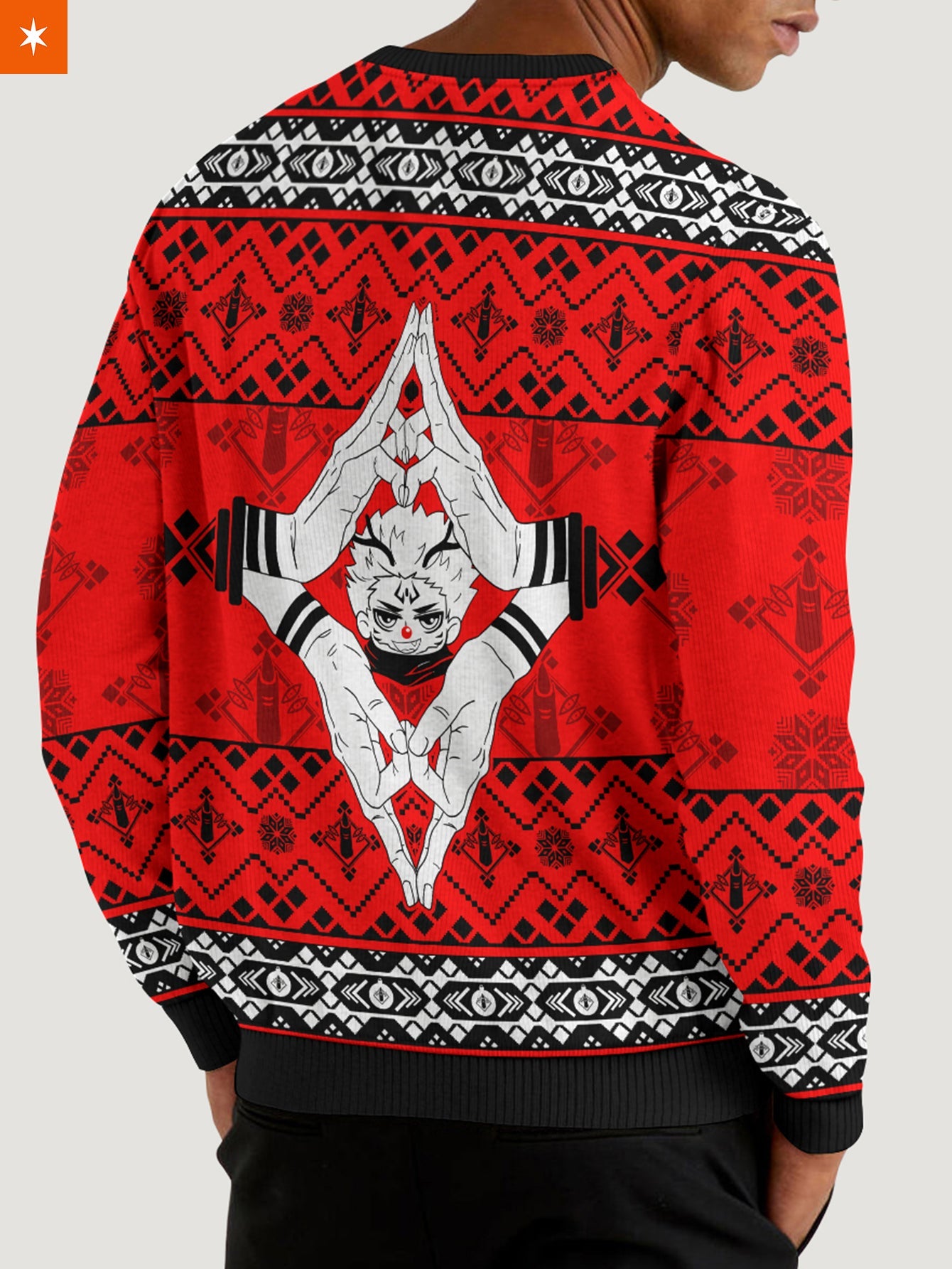 Fandomaniax - Sukuna Christmas Unisex Wool Sweater