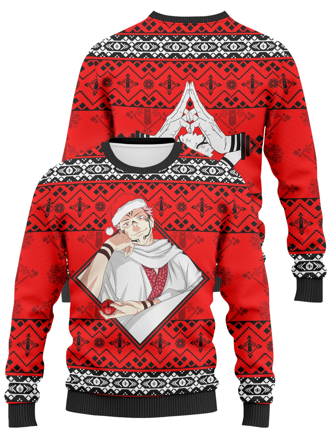 Fandomaniax - Sukuna Christmas Unisex Wool Sweater