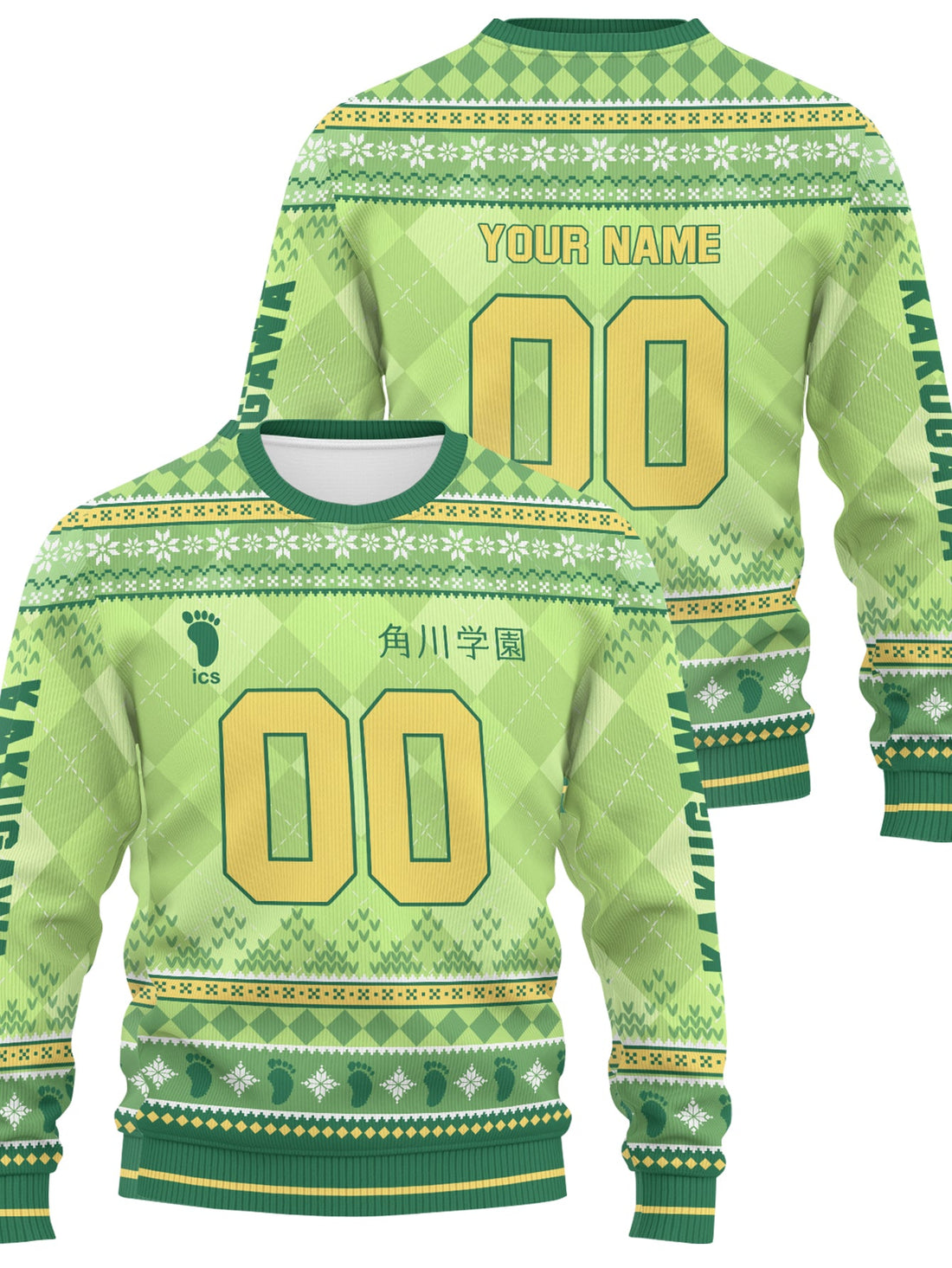 Fandomaniax - Personalized Team Kakugawa Unisex Wool Sweater