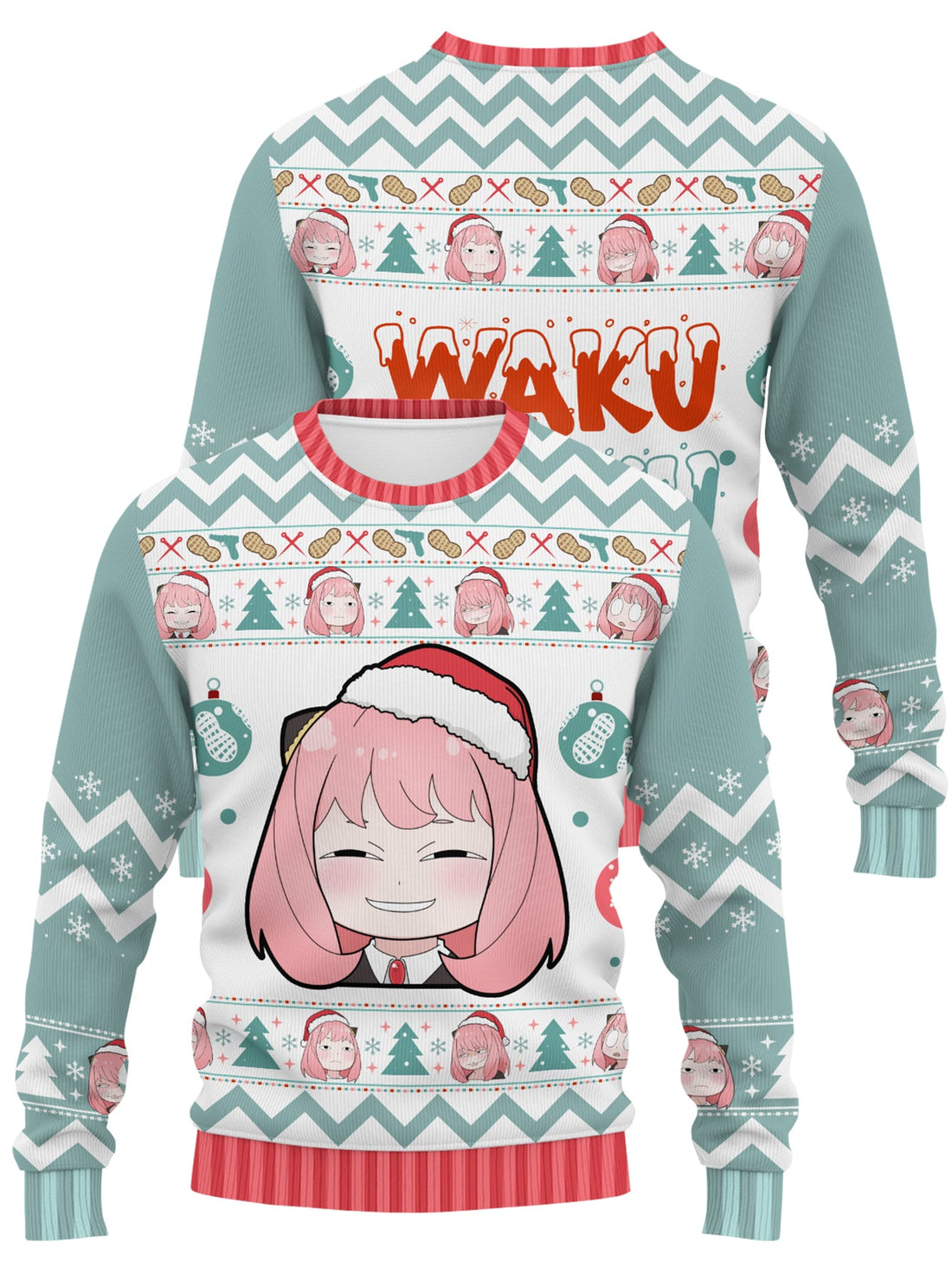 Fandomaniax - [Buy 1 Get 1 SALE] Waku Waku Xmas Unisex Wool Sweater