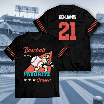 Customized Baseball is My Season Unisex T-Shirt