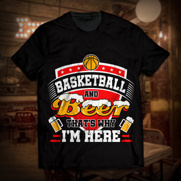 Basketball and Beer Unisex T-Shirt