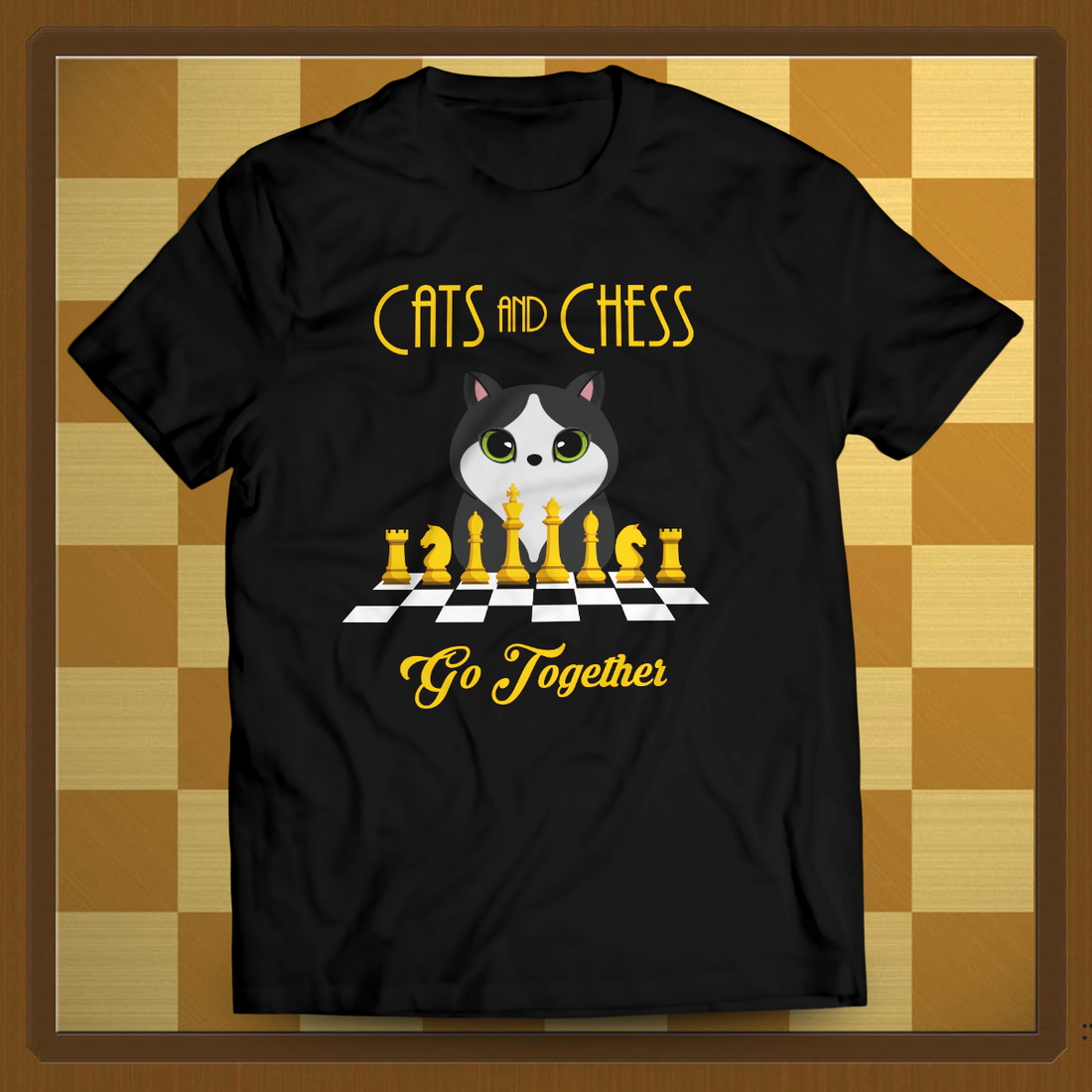 Chess and Cats Unisex T-Shirt