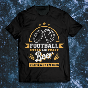 Football and Beer Unisex T-Shirt