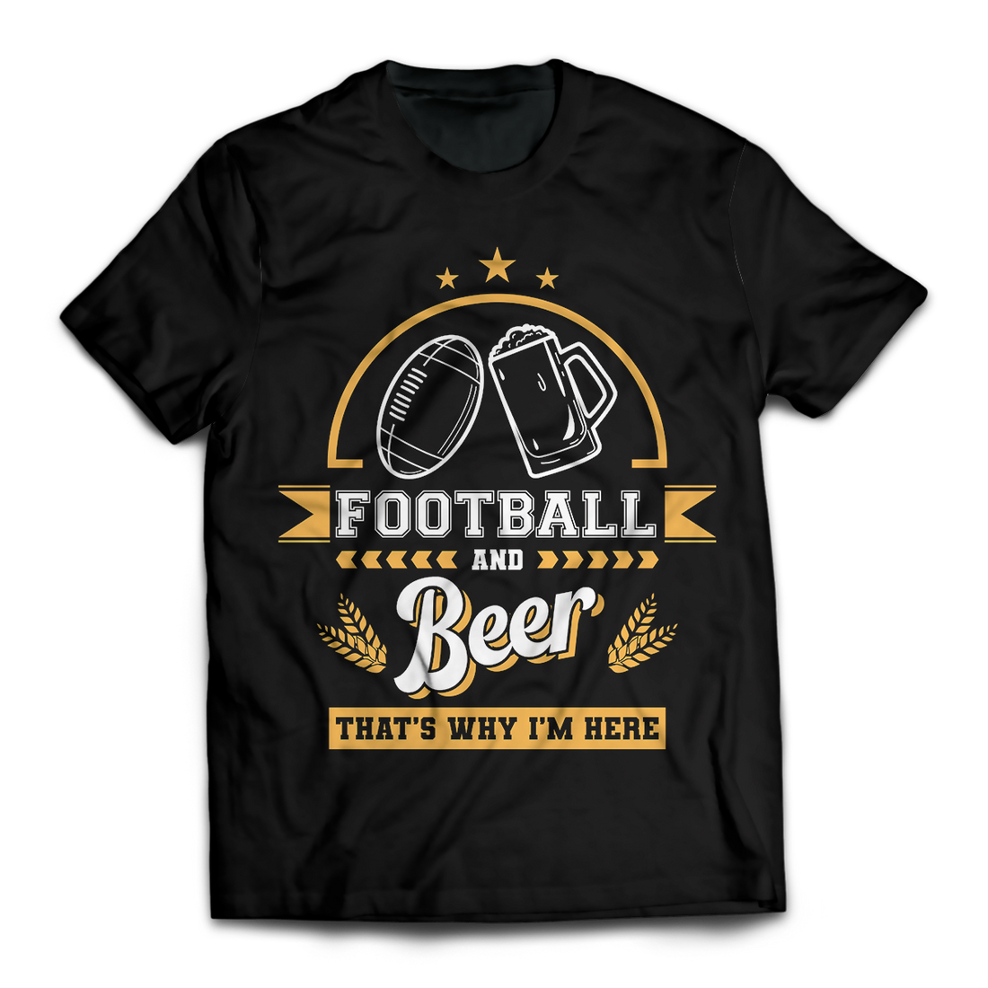 Football and Beer Unisex T-Shirt