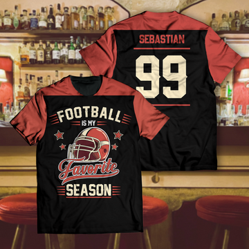 Customized Football is My Season Unisex T-Shirt